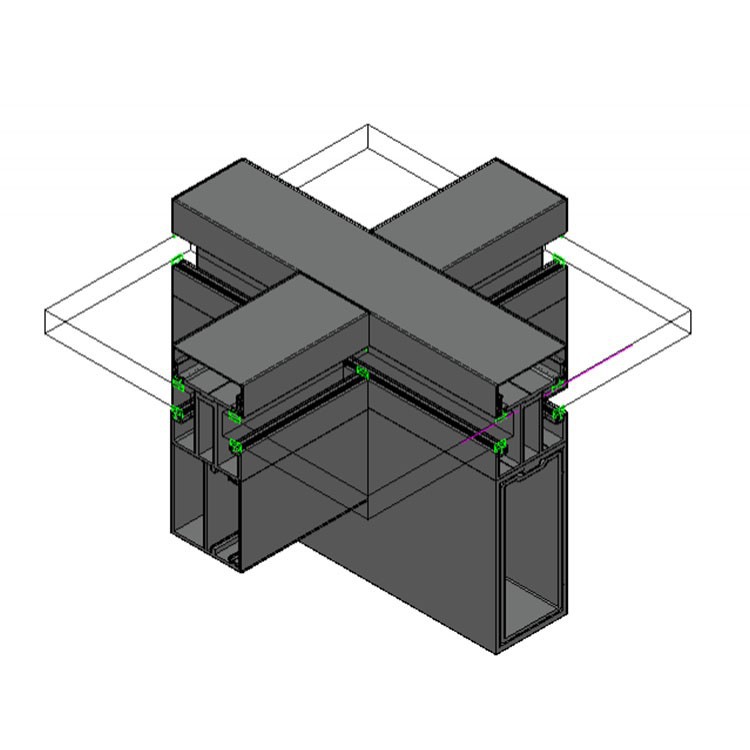 Vertical Mullion Curtain Wall 2